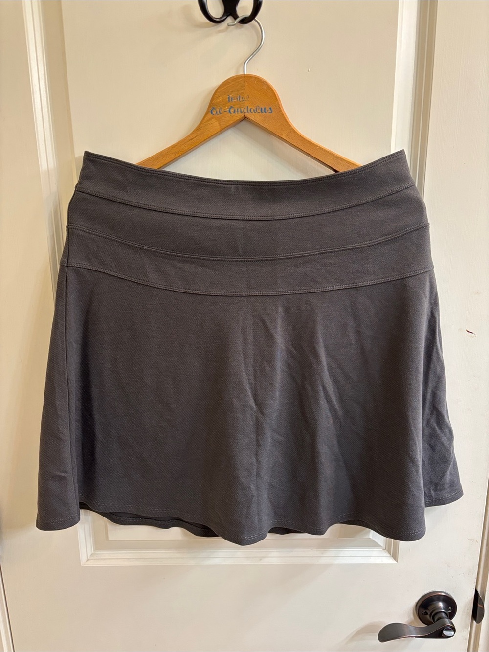ATHLETA - Flattering A-Line Skirt in Charcoal Gray - size 12